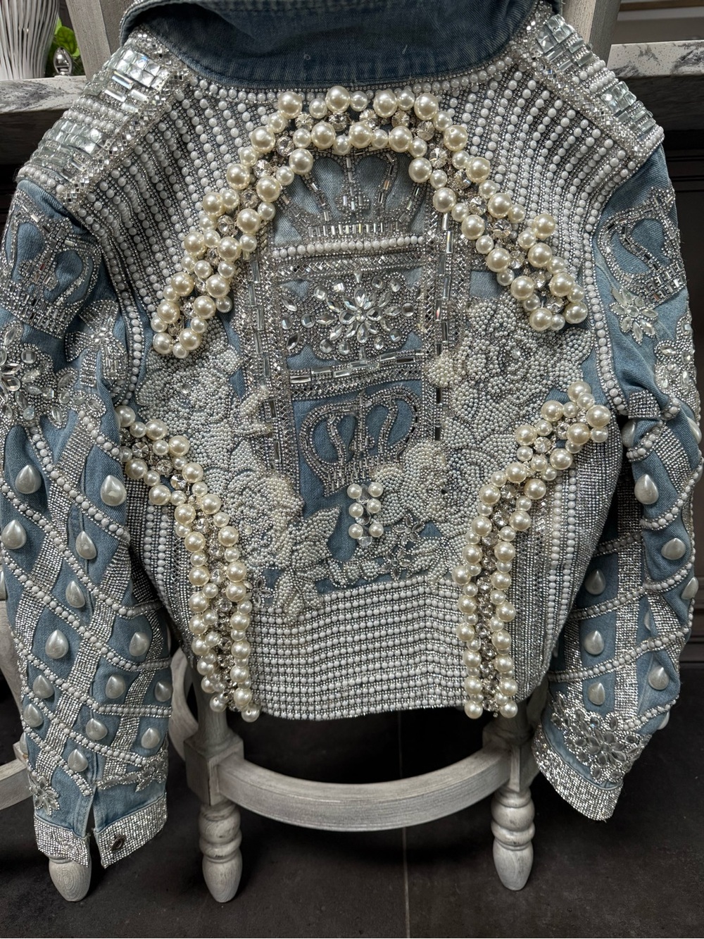 New embellished Jean jacket .. gorgeous - Picture 3 of 3